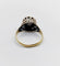 Bague 54 Bague marguerite antique en or 18k, argent et diamants taille rose 58 Facettes A07359