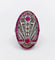 Bague 48 Bague marquise Art déco en or blanc 18k, rubis et diamants 58 Facettes A07360