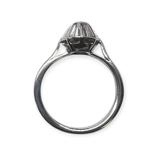 Bague 50 Bague solitaire en or blanc et diamant 58 Facettes 330096371