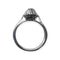 Bague 50 Bague solitaire en or blanc et diamant 58 Facettes 330096371