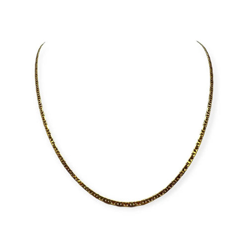 Collier Chaîne maille marine en or jaune 18K 58 Facettes 330095487