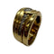 Bague 54 Bague design croisé en or jaune et diamants 58 Facettes 330083257