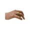 Bague 54 Bague design croisé en or jaune et diamants 58 Facettes 330083257