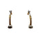 Boucles d'oreilles Créoles - Boucles d'oreilles en or blanc et jaune avec diamants 58 Facettes 330095805