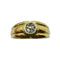 Bague 52 Bague rosace en or jaune 750 et diamants 58 Facettes 330097007