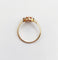 Bague 55 Bague trèfle antique en or 18k, platine, rubis synthétique et diamants 58 Facettes A07364