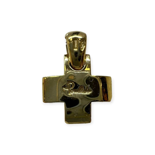 Pendentif Pomellato - Pendentif croix en or jaune et diamants jaunes 58 Facettes 330093208