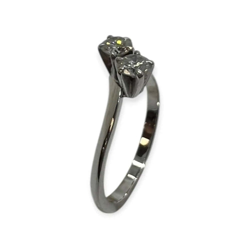 Bague 53 Bague toi et moi en or jaune 750 et diamants 58 Facettes 330093716
