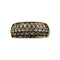 Bague 49 Bague en or jaune 750 et pavage de diamants 58 Facettes 330094071