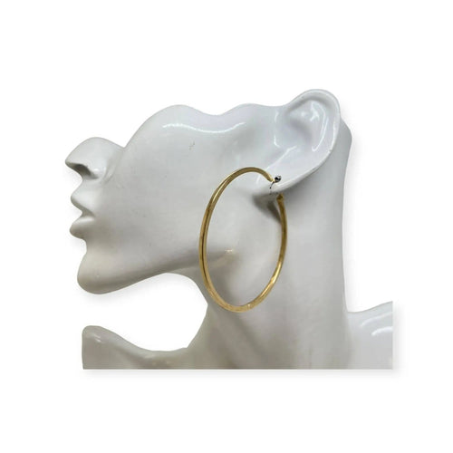 Boucles d'oreilles Créoles en or jaune 18K 58 Facettes 330093600