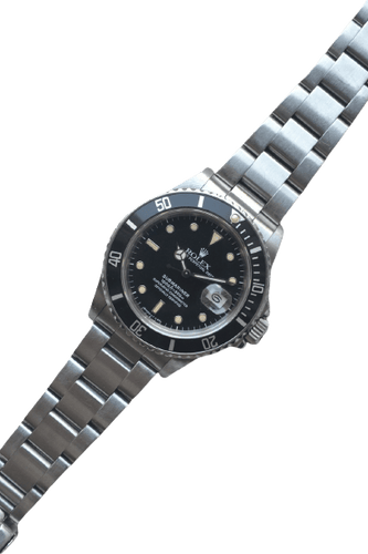 Montre Rolex Submariner - Montre référence 168000 en acier 58 Facettes Rolex SUB001