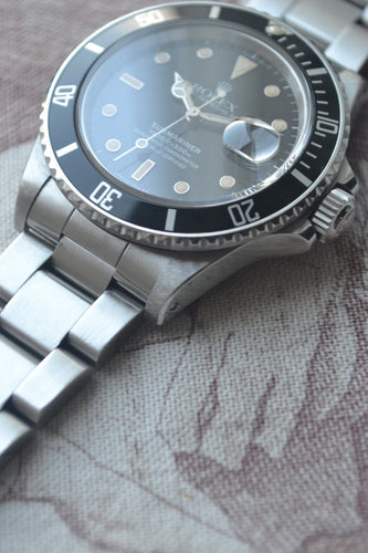 Montre Rolex Submariner - Montre référence 168000 en acier 58 Facettes Rolex SUB001