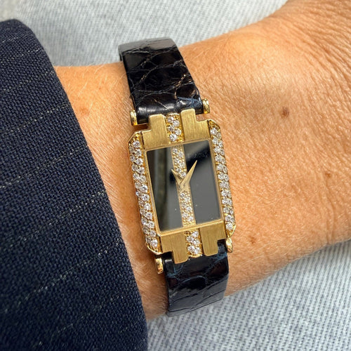 Montre Piaget - Montre vintage en or jaune et diamants 58 Facettes 1.0001089/1