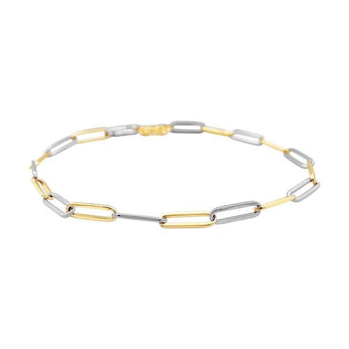 Bracelet Dinh Van - Bracelet vintage en or jaune et or blanc 58 Facettes 35709
