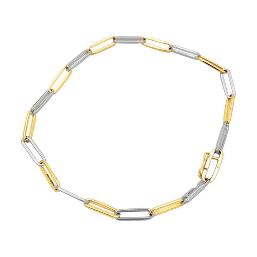 Bracelet Dinh Van - Bracelet vintage en or jaune et or blanc 58 Facettes 35709
