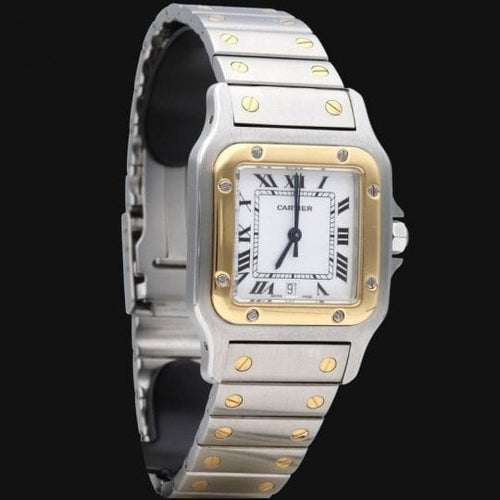 Montre Cartier Santos Galbée - Montre en or jaune et acier 58 Facettes MT45911