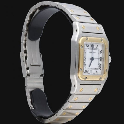 Montre Cartier Santos Galbée - Montre en or jaune et acier 58 Facettes MT45911