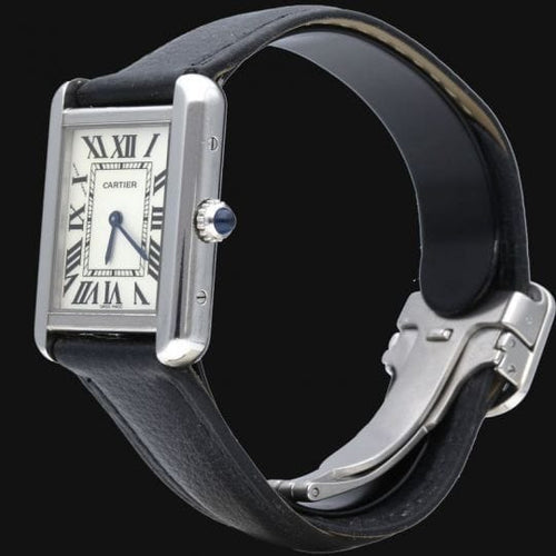 Montre Cartier Tank Solo - Montre quartz en cuir 58 Facettes MT46785