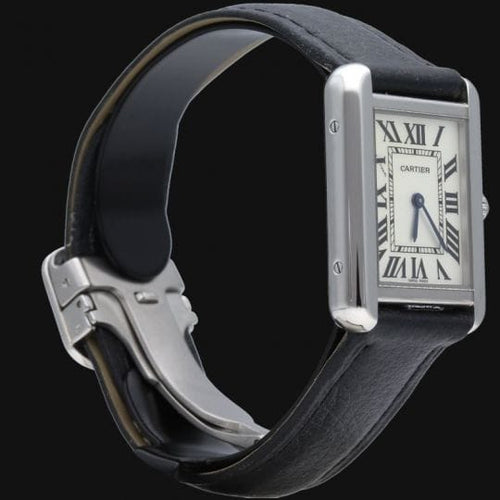 Montre Cartier Tank Solo - Montre quartz en cuir 58 Facettes MT46785