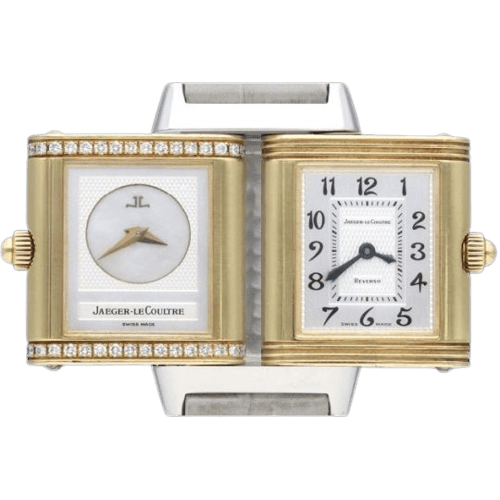 Montre Jaeger-LeCoultre Reverso Duetto - Montre en acier et or jaune 58 Facettes MT46827