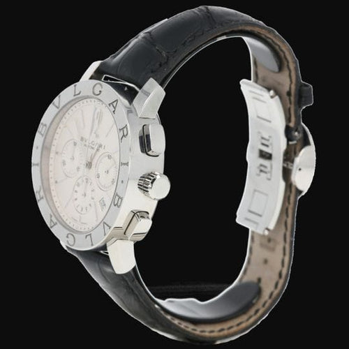 Montre Bulgari - Montre chronographe en acier 58 Facettes MT46058