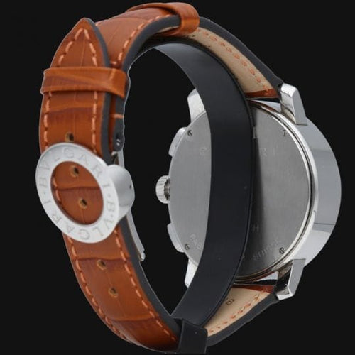 Montre Bulgari - Montre chronographe en acier 58 Facettes MT46059