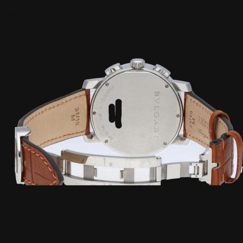 Montre Bulgari - Montre chronographe en acier 58 Facettes MT46059
