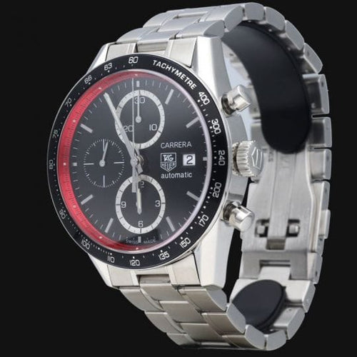 Montre TAG Heuer Carrera - Montre Calibre 16 chronographe en acier 58 Facettes MT46522