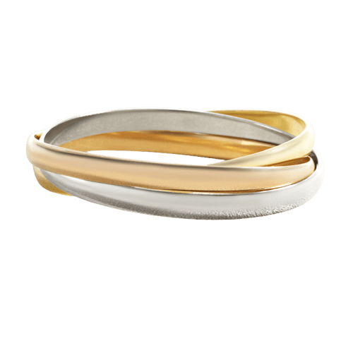 Bracelet Cartier Trinity - Bracelet Large en or gris, rose et jaune 58 Facettes OC-62800099
