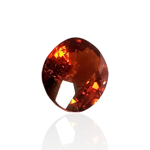Bague Grenat spessartite - Pierre ovale mixte de Namibie 2,60 ct 58 Facettes #24-110-GRSPFN