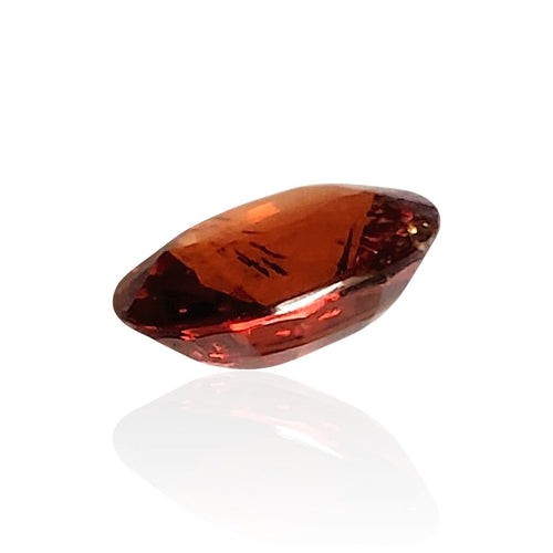 Bague Grenat spessartite - Pierre ovale mixte de Namibie 2,60 ct 58 Facettes #24-110-GRSPFN