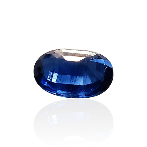 Bague Cyanite chromifère - Pierre ovale mixte de Madagascar 2,12 ct 58 Facettes #24-104-CNCHBLR