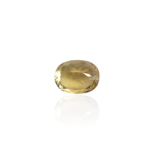 Pendentif Héliodore - Pierre ovale mixte du Brésil 1,40 ct 58 Facettes #24-111-BRHLDR