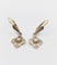 Boucles d'oreilles Dormeuses Art nouveau en or 18k et perle 58 Facettes A07369