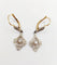 Boucles d'oreilles Dormeuses Art nouveau en or 18k et perle 58 Facettes A07369