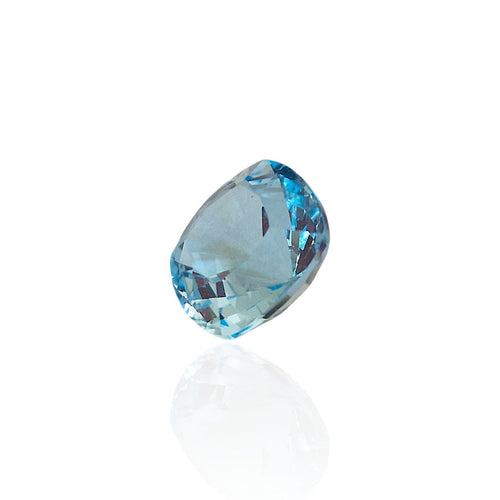 Pendentif Topaze Sky-Blue - Pierre coussin mixte du Brésil 7,085 ct 58 Facettes #24-109-TPSB