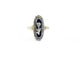 Bague 59 Bague marquise en or jaune 18 carats, argent et diamants 58 Facettes NORM20251912 - 57