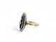 Bague 59 Bague marquise en or jaune 18 carats, argent et diamants 58 Facettes NORM20251912 - 57