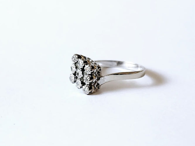 Bague 51 Bague en or gris 18K et diamants 58 Facettes VERM20251219 - 317