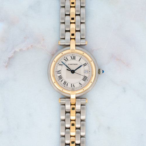 Montre Cartier Panthère Vendôme - Montre LM acier et or jaune 58 Facettes 360