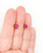 Boucles d'oreilles Dormeuses antiques circa 1900 en or rose 18k et rubis synthétiques 58 Facettes A07372