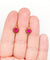 Boucles d'oreilles Dormeuses antiques circa 1900 en or rose 18k et rubis synthétiques 58 Facettes A07372