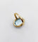 Bague 55 Bague pompadour antique en or 18K, platine, aigue-marine et diamants 58 Facettes A07376