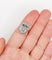 Bague 55 Bague pompadour antique en or 18K, platine, aigue-marine et diamants 58 Facettes A07376