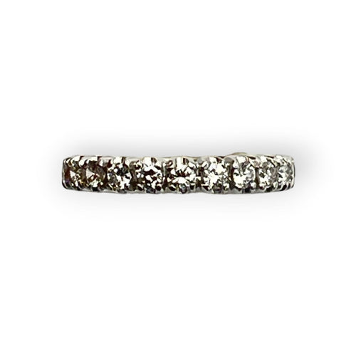 Bague 55 Bague alliance en or blanc 750 et diamants 58 Facettes 149067195
