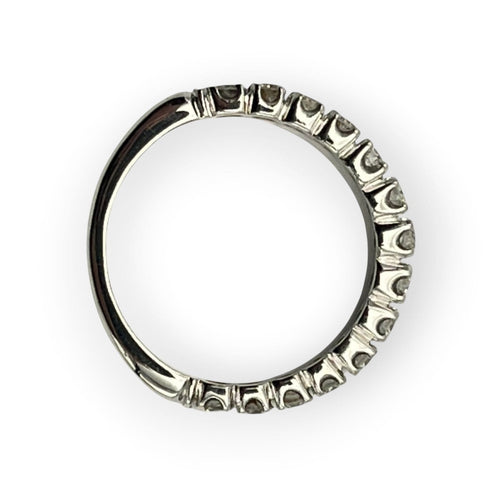 Bague 55 Bague alliance en or blanc 750 et diamants 58 Facettes 149067195