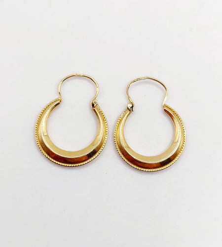 Boucles d'oreilles Créoles Art déco - Boucles d'oreilles en or 18k 58 Facettes A07380