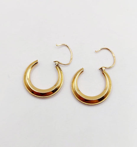 Boucles d'oreilles Créoles Art déco - Boucles d'oreilles en or 18k 58 Facettes A07380