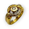 Bague 55 Bague vintage tourbillon en or jaune et blanc 750 et diamants 58 Facettes 149068615