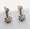 Boucles d'oreilles Dormeuses Art déco en or blanc 18k et diamants 58 Facettes A07382